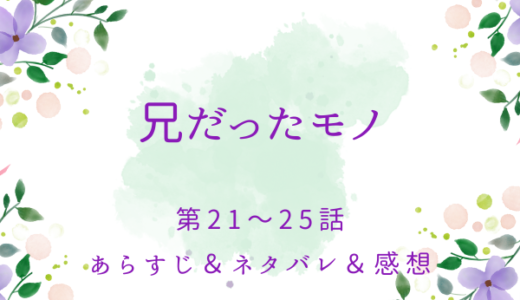 「兄だったモノ」21〜25話