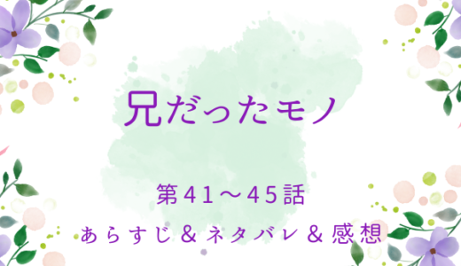 「兄だったモノ」41〜45話
