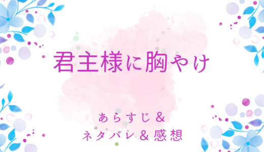 「君主様に胸やけ」のあらすじ〜ネタバレ・感想・考察〜最終回の結末は！？